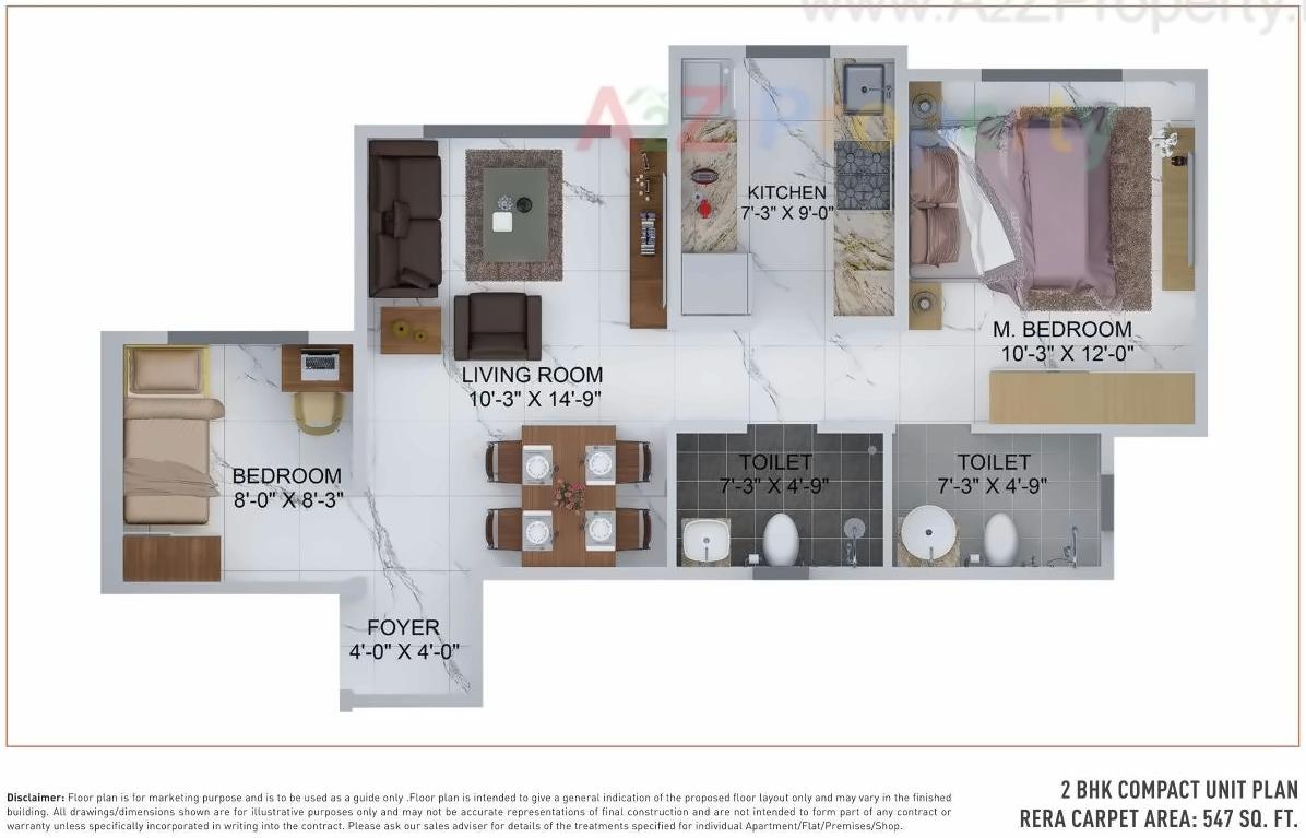 Layout of real estate project Avante located at Kurla, MumbaiSuburban, Maharashtra