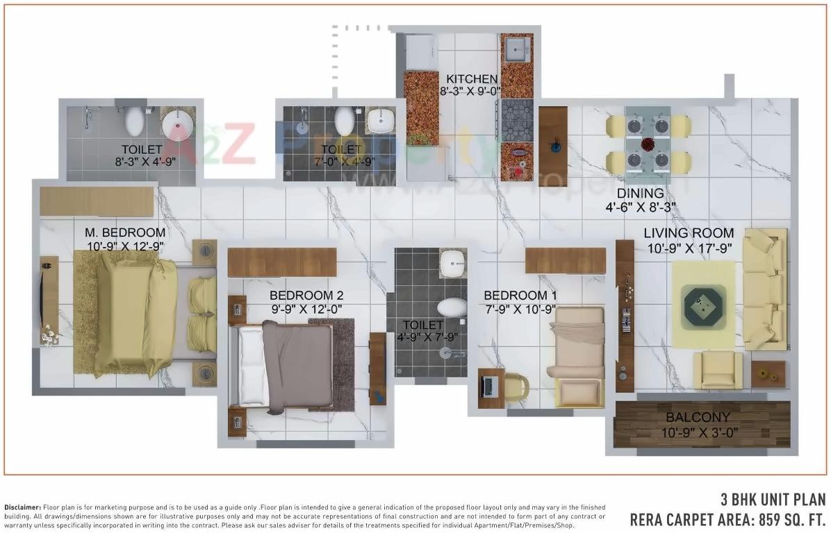 Layout of real estate project Avante located at Kurla, MumbaiSuburban, Maharashtra