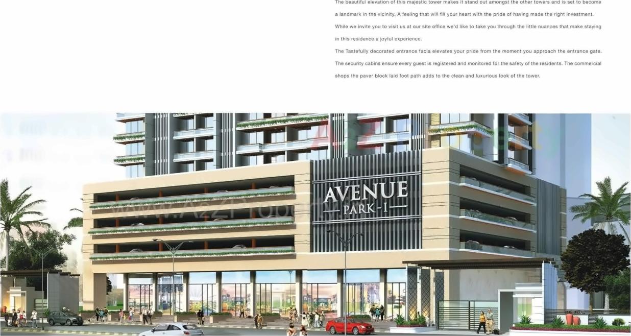 3D Elevation of real estate project Avenue Park located at Borivali, MumbaiSuburban, Maharashtra