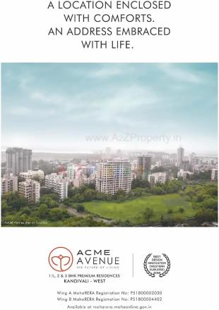 Elevation of real estate project Avenue located at Borivali, MumbaiSuburban, Maharashtra