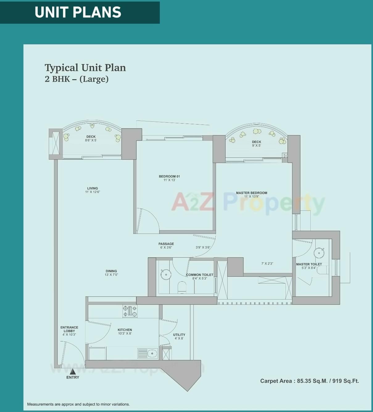 Layout of real estate project Aveza located at Kurla, MumbaiSuburban, Maharashtra