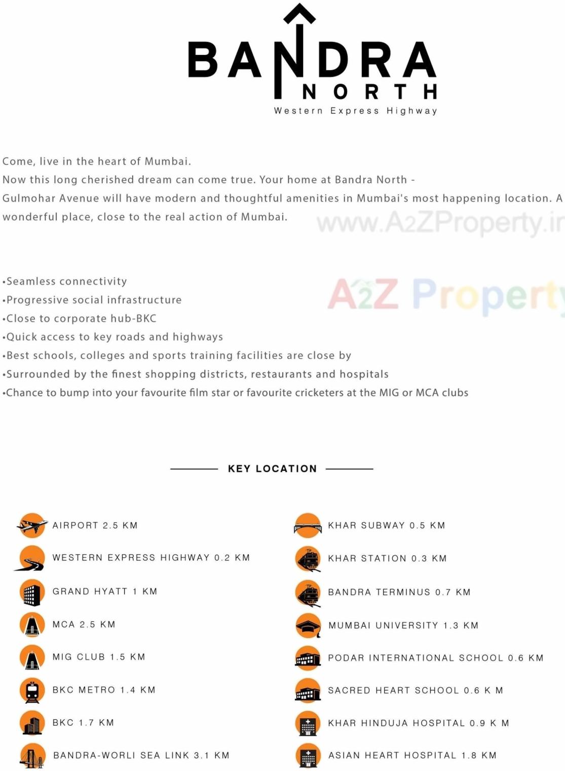  of real estate project Bandra North Gulmohar Avenue located at Andheri, MumbaiSuburban, Maharashtra