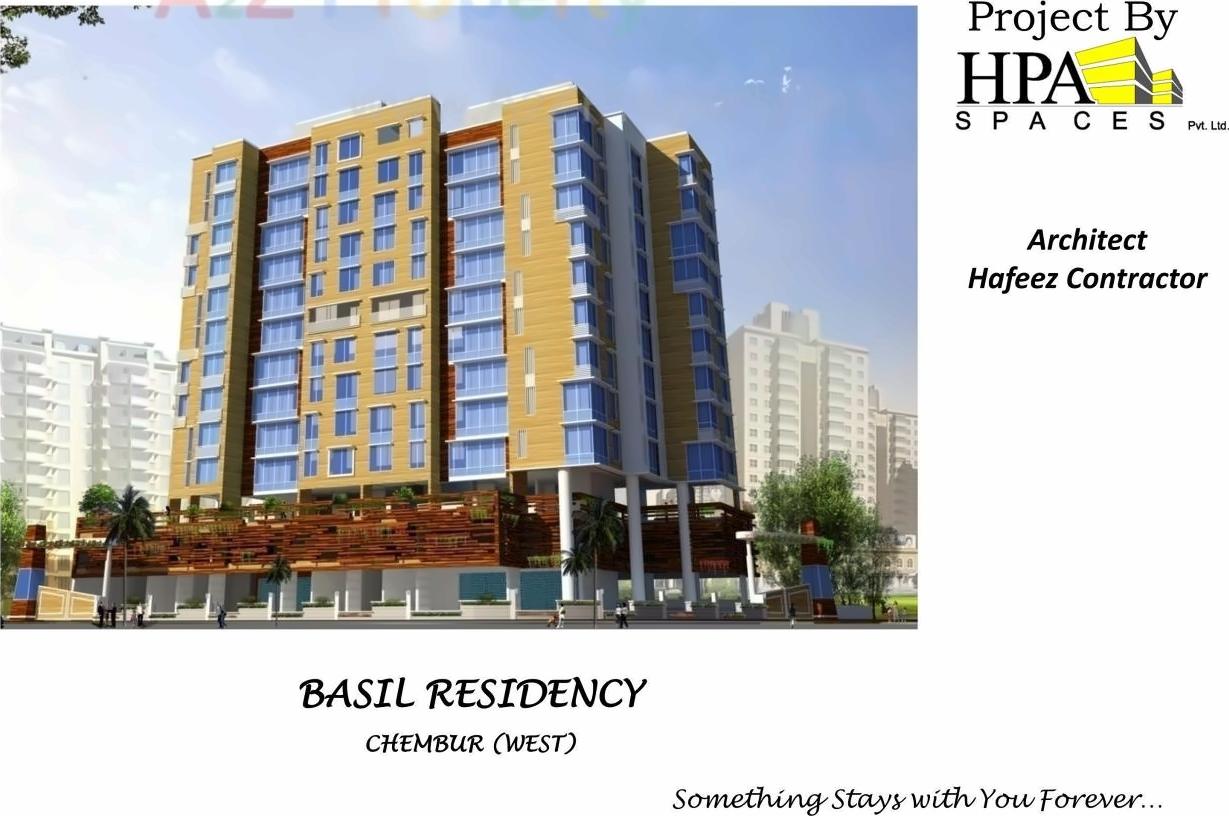 3D Elevation of real estate project Basil Residency located at Kurla, MumbaiSuburban, Maharashtra