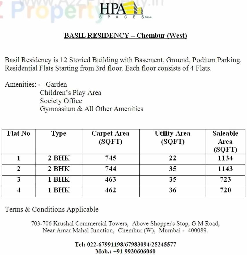  of real estate project Basil Residency located at Kurla, MumbaiSuburban, Maharashtra