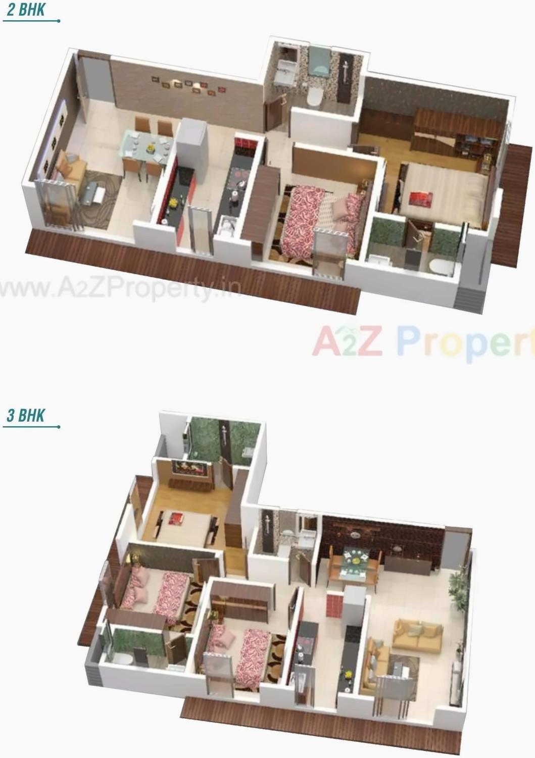 Layout of real estate project Bhavya Heights located at Borivali, MumbaiSuburban, Maharashtra