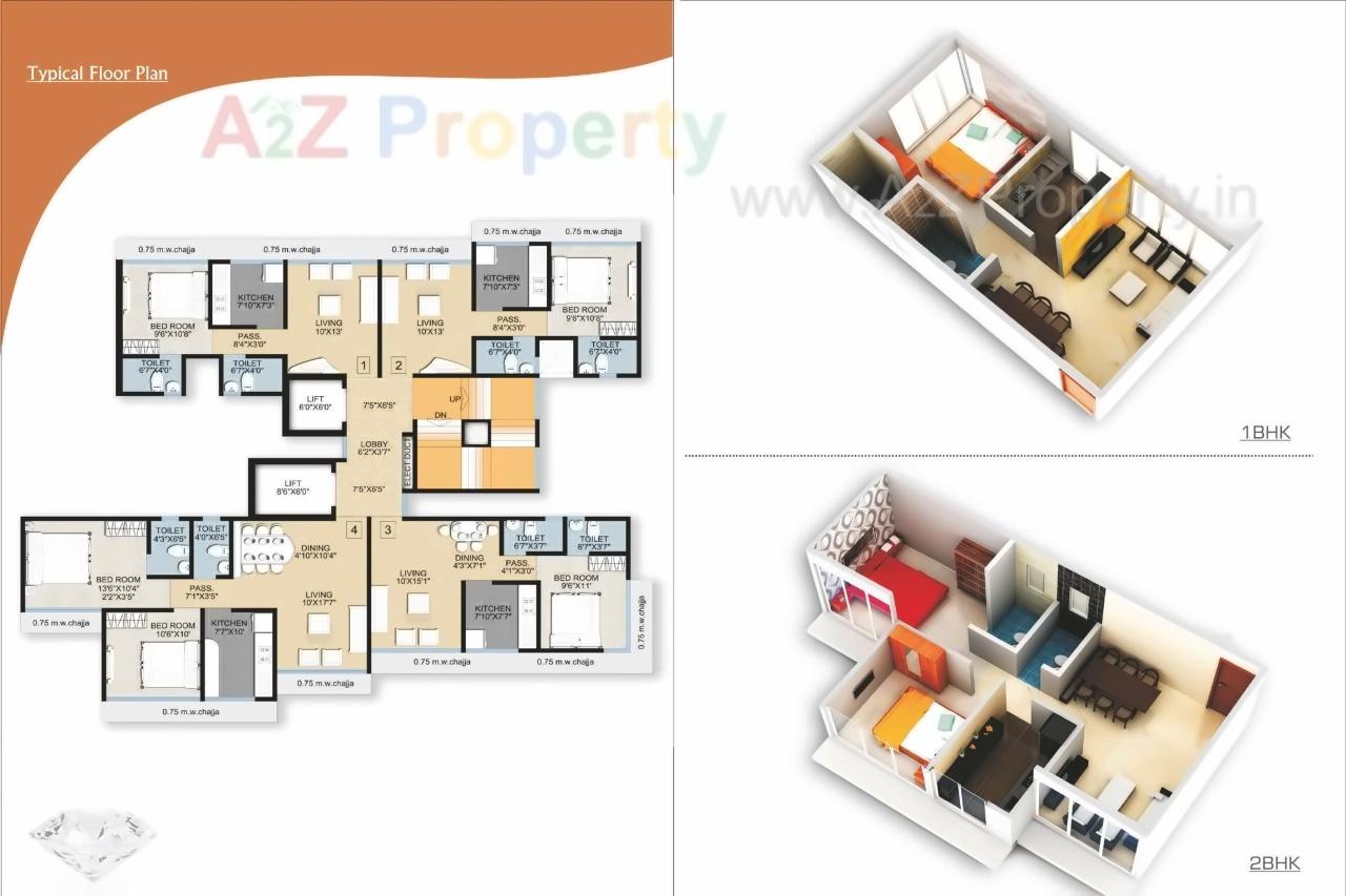 Layout of real estate project Bhawani Heights located at Andheri, MumbaiSuburban, Maharashtra