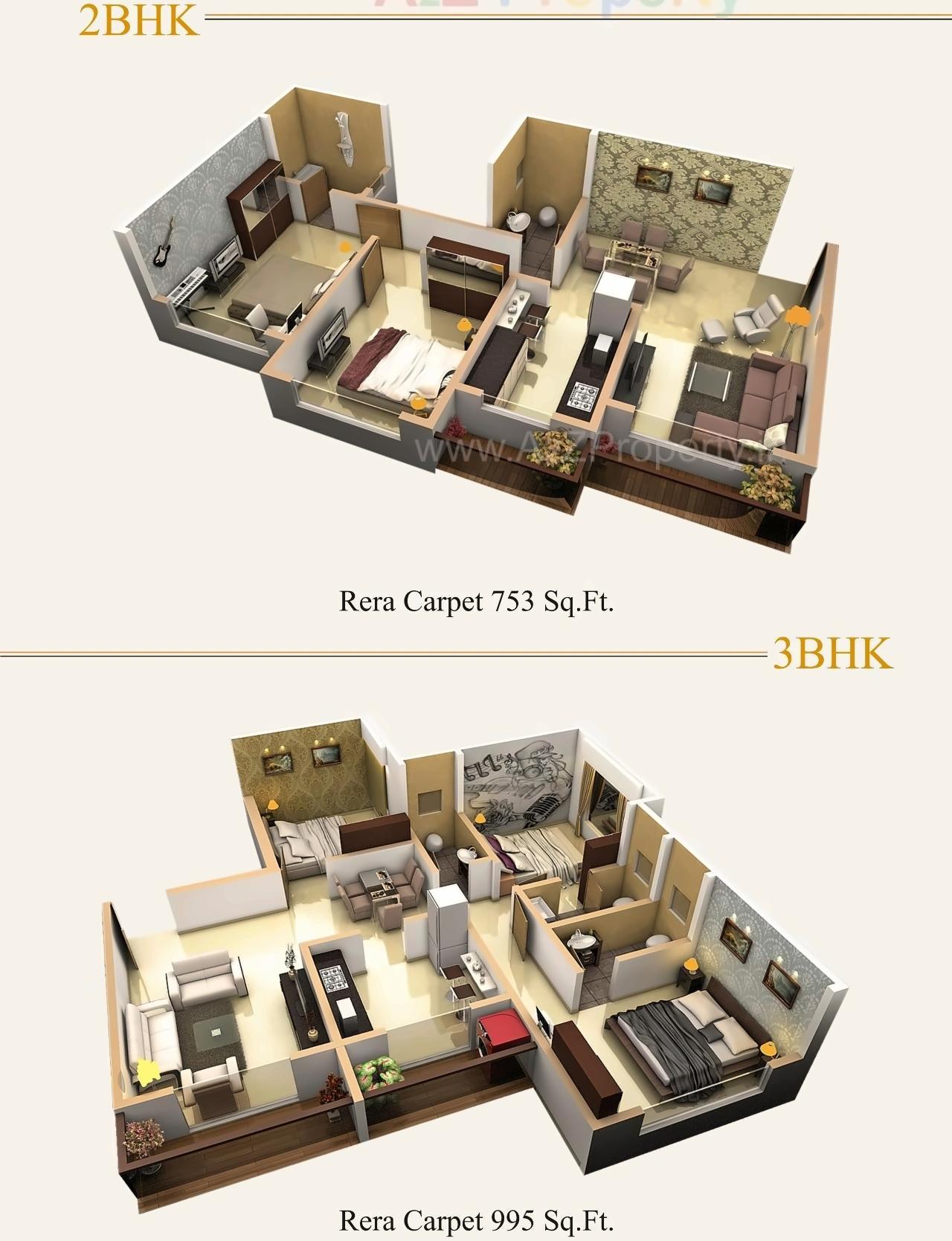 Layout of real estate project Bhimashankar Heights located at Borivali, MumbaiSuburban, Maharashtra