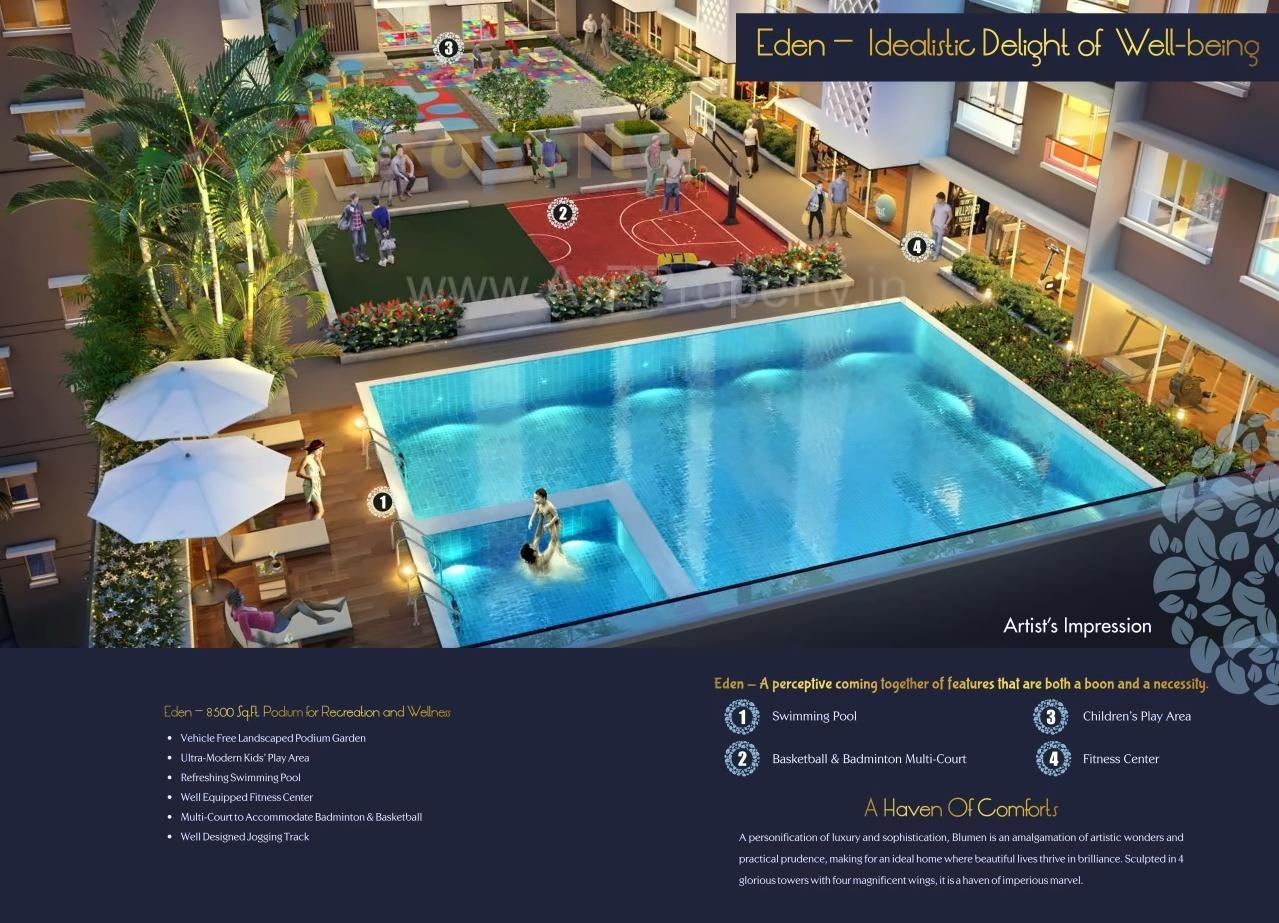 3D Elevation of real estate project Blumen located at Kurla, MumbaiSuburban, Maharashtra