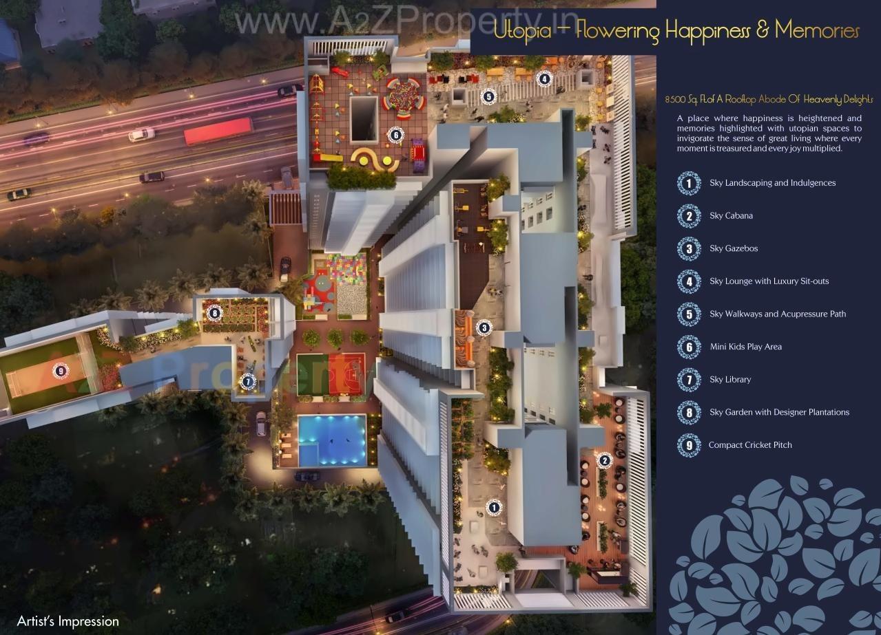 3D Elevation of real estate project Blumen located at Kurla, MumbaiSuburban, Maharashtra
