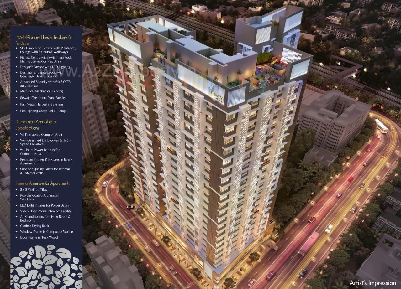 3D Elevation of real estate project Blumen located at Kurla, MumbaiSuburban, Maharashtra