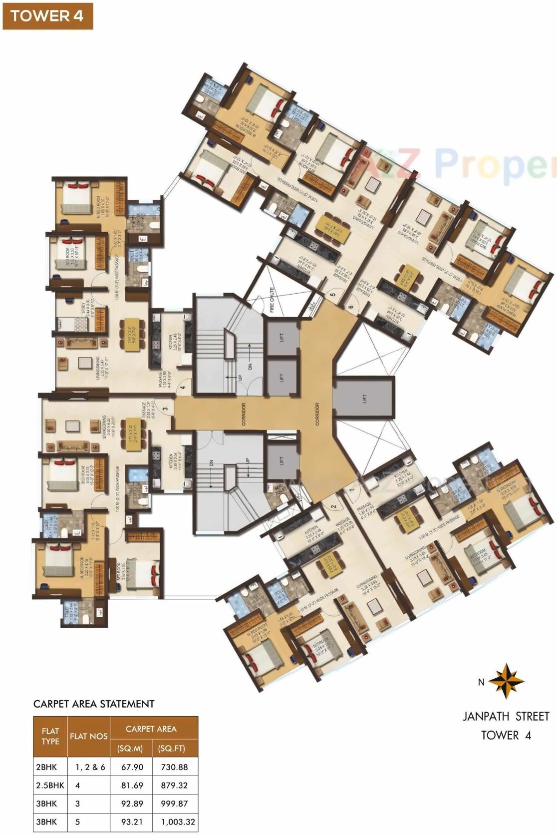 Layout of real estate project Boulevard Tower located at Andheri, MumbaiSuburban, Maharashtra