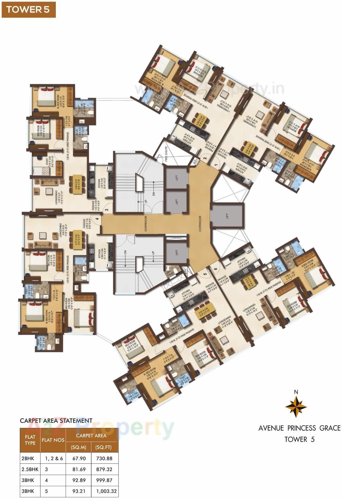 Layout of real estate project Boulevard Tower located at Andheri, MumbaiSuburban, Maharashtra