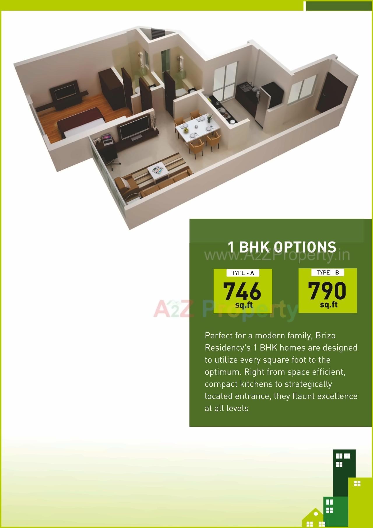 Layout of real estate project Brizo Residency located at Kurla, MumbaiSuburban, Maharashtra