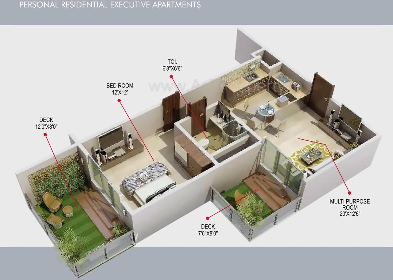 Layout of real estate project Callista located at Andheri, MumbaiSuburban, Maharashtra
