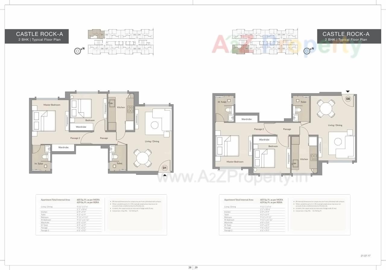 Layout of real estate project Castle Rock A located at Kurla, MumbaiSuburban, Maharashtra