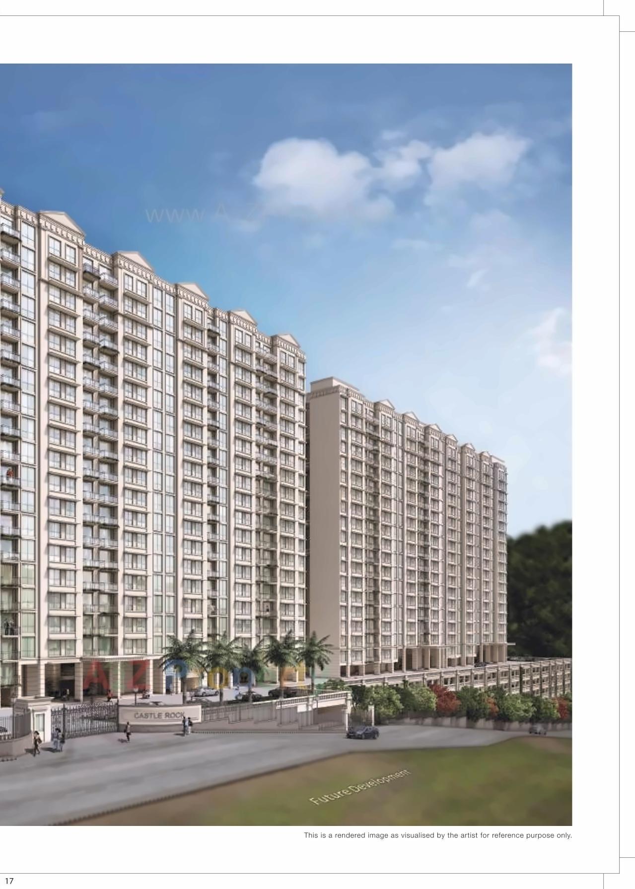 3D Elevation of real estate project Castle Rock A located at Kurla, MumbaiSuburban, Maharashtra