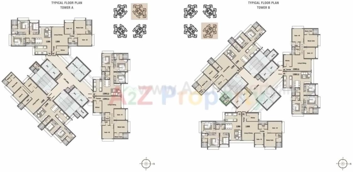Layout of real estate project Celestia located at Andheri, MumbaiSuburban, Maharashtra