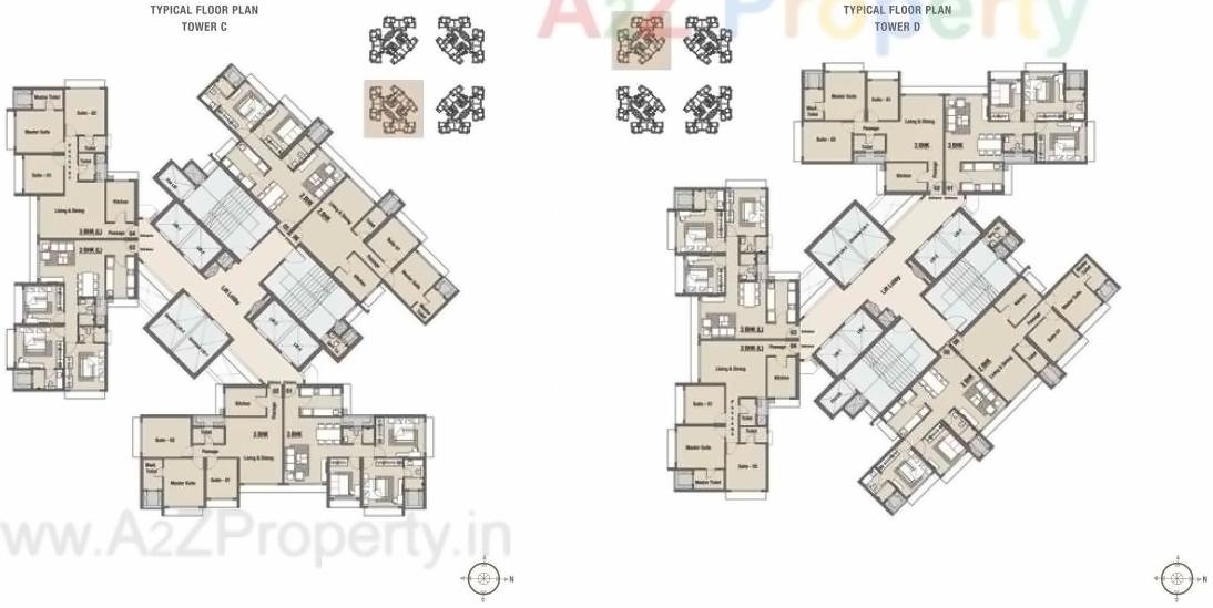 Layout of real estate project Celestia located at Andheri, MumbaiSuburban, Maharashtra
