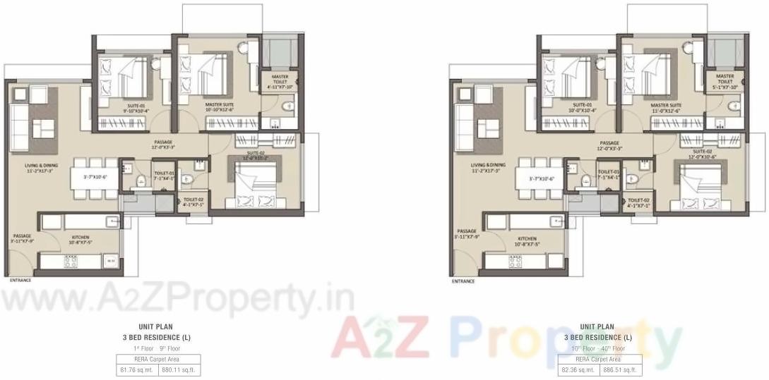 Layout of real estate project Celestia located at Andheri, MumbaiSuburban, Maharashtra