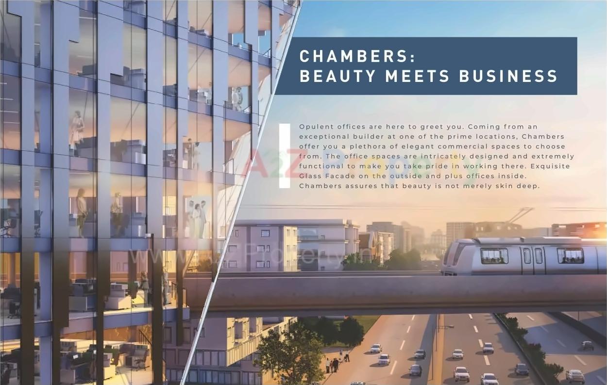 3D Elevation of real estate project Chambers located at Andheri, MumbaiSuburban, Maharashtra