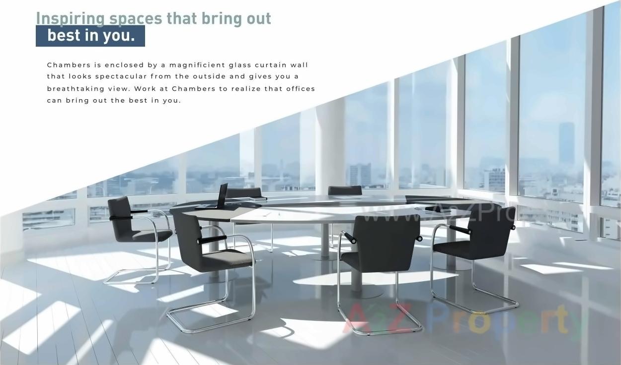 3D Elevation of real estate project Chambers located at Andheri, MumbaiSuburban, Maharashtra