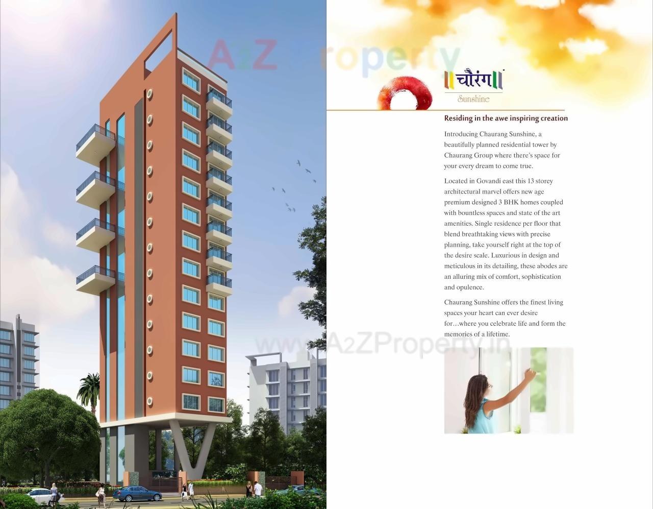 3D Elevation of real estate project Chaurang Sunshine located at Greater-mumbai-m-corp-part-802794, MumbaiSuburban, Maharashtra