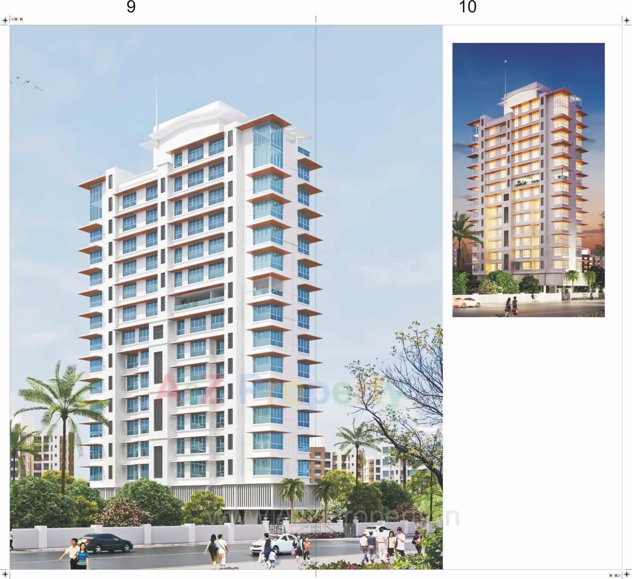 3D Elevation of real estate project Crown located at Andheri, MumbaiSuburban, Maharashtra