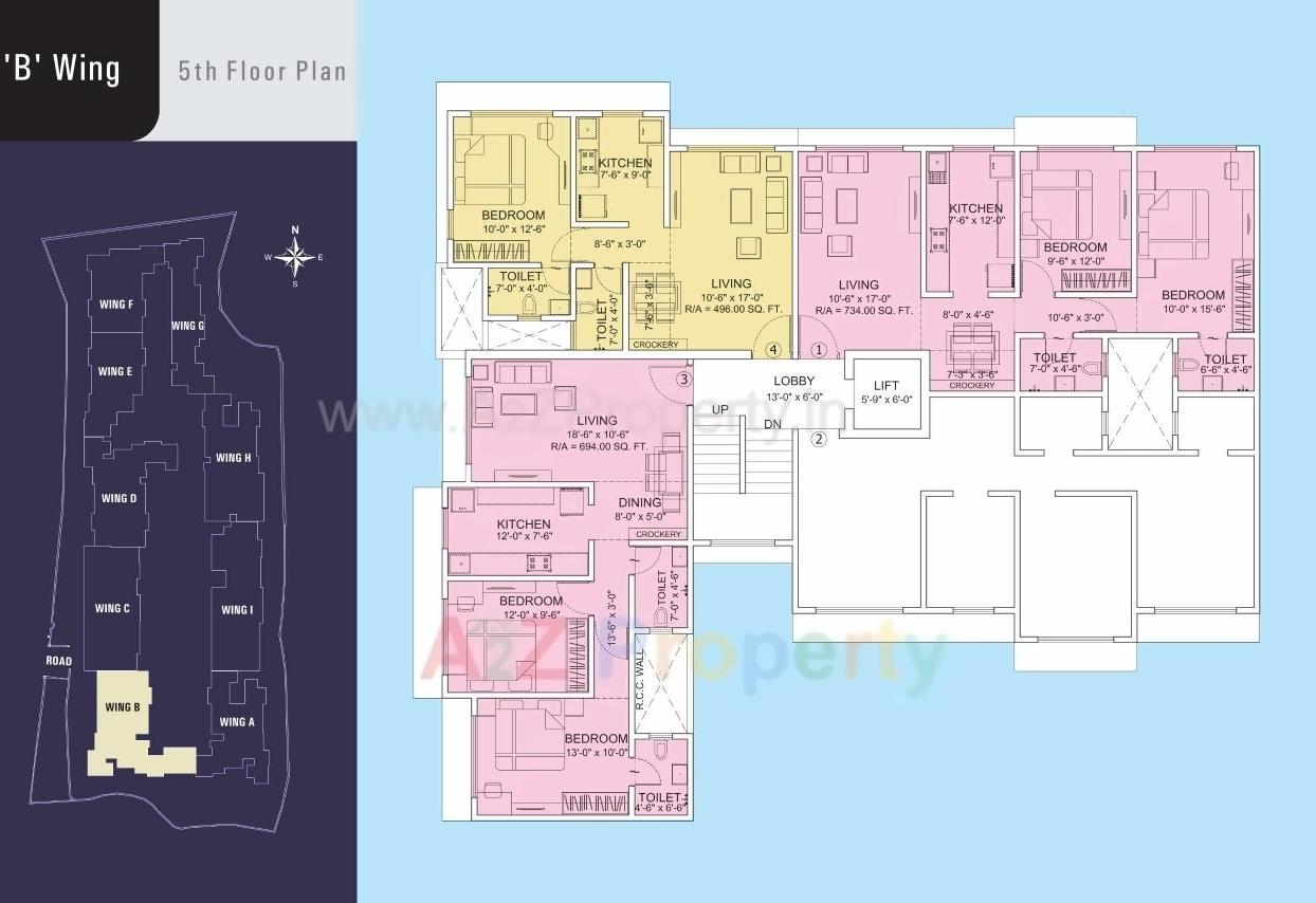 Layout of real estate project Datta Ramanand Chs Ltd located at Andheri, MumbaiSuburban, Maharashtra