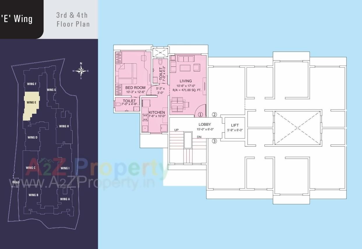 Layout of real estate project Datta Ramanand Chs Ltd located at Andheri, MumbaiSuburban, Maharashtra