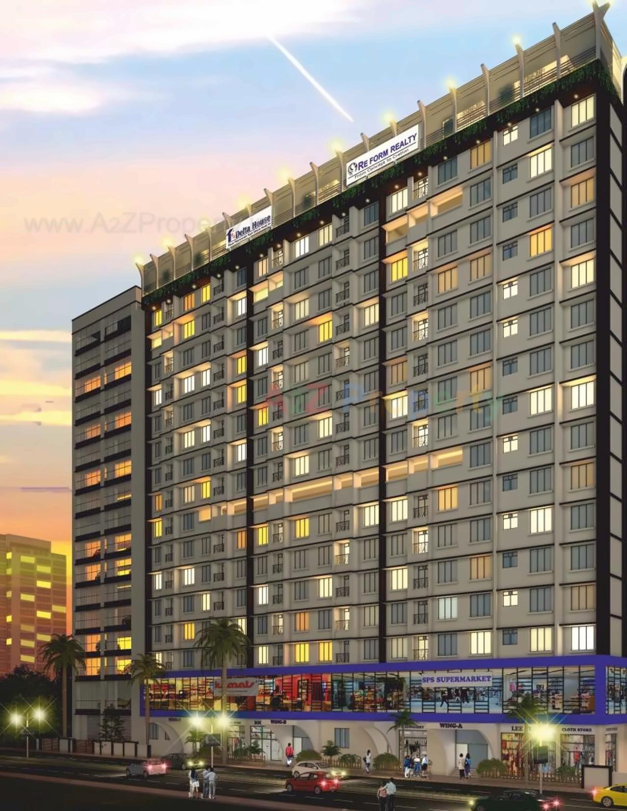 3D Elevation of real estate project Delta House located at Borivali, MumbaiSuburban, Maharashtra