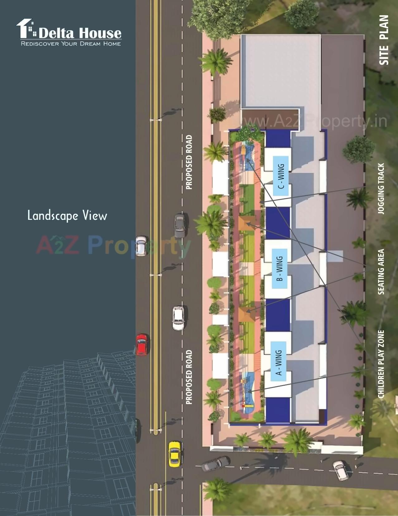 3D Elevation of real estate project Delta House located at Borivali, MumbaiSuburban, Maharashtra