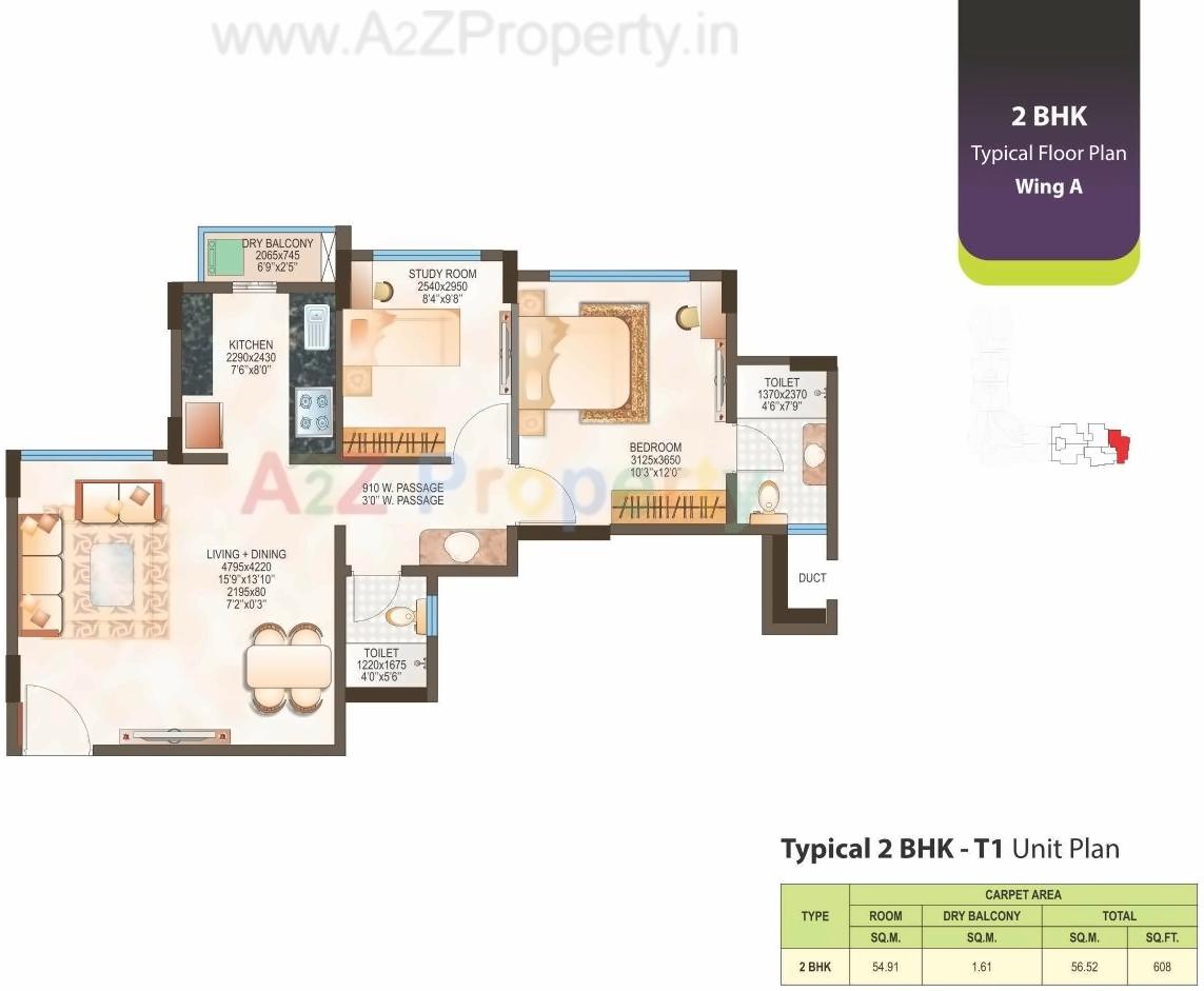 Layout of real estate project Dsk Madhukosh located at Kurla, MumbaiSuburban, Maharashtra