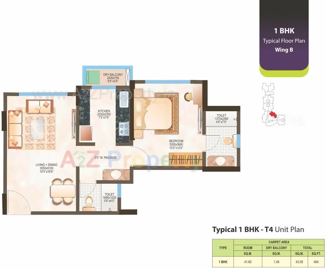 Layout of real estate project Dsk Madhukosh located at Kurla, MumbaiSuburban, Maharashtra