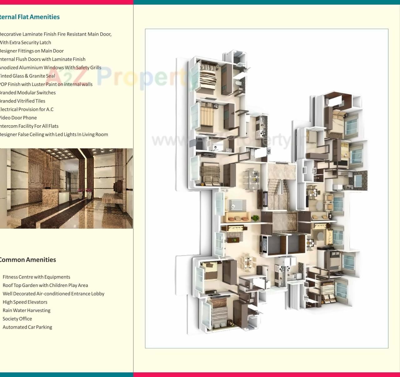 Layout of real estate project Ekta Apartment Upto 17th Floor located at Borivali, MumbaiSuburban, Maharashtra