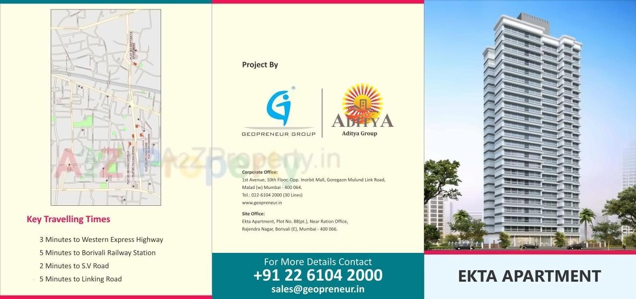  of real estate project Ekta Apartment Upto 17th Floor located at Borivali, MumbaiSuburban, Maharashtra