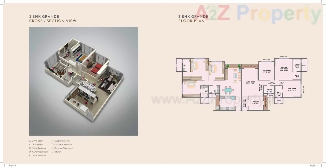 Layout of real estate project Ekta Tripolis located at Borivali, MumbaiSuburban, Maharashtra