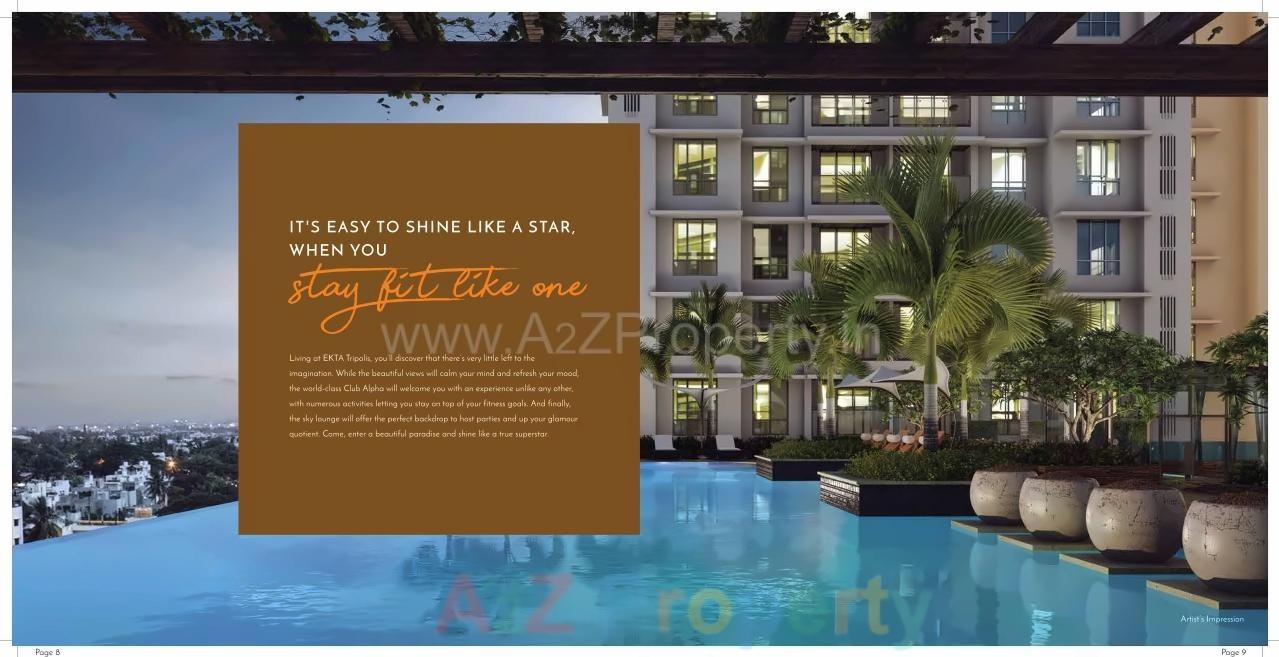 3D Elevation of real estate project Ekta Tripolis located at Borivali, MumbaiSuburban, Maharashtra