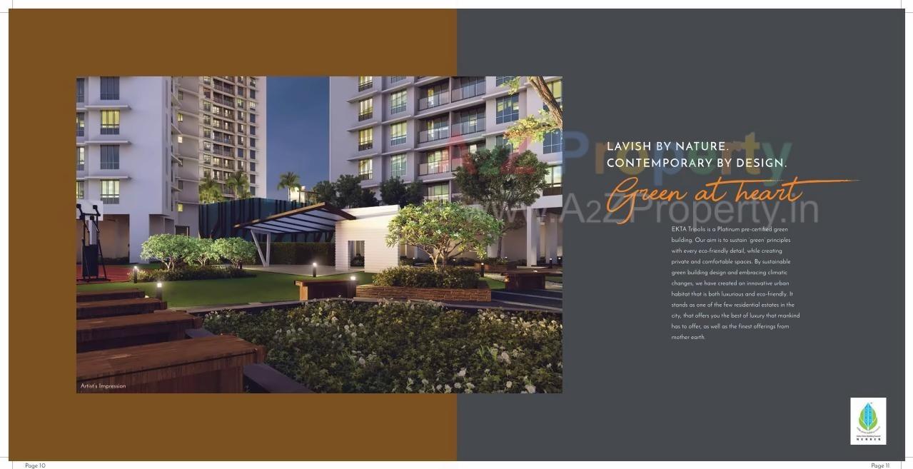 3D Elevation of real estate project Ekta Tripolis located at Borivali, MumbaiSuburban, Maharashtra