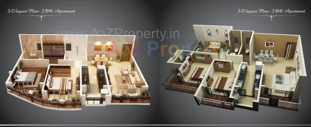 Layout of real estate project Elanza located at Andheri, MumbaiSuburban, Maharashtra