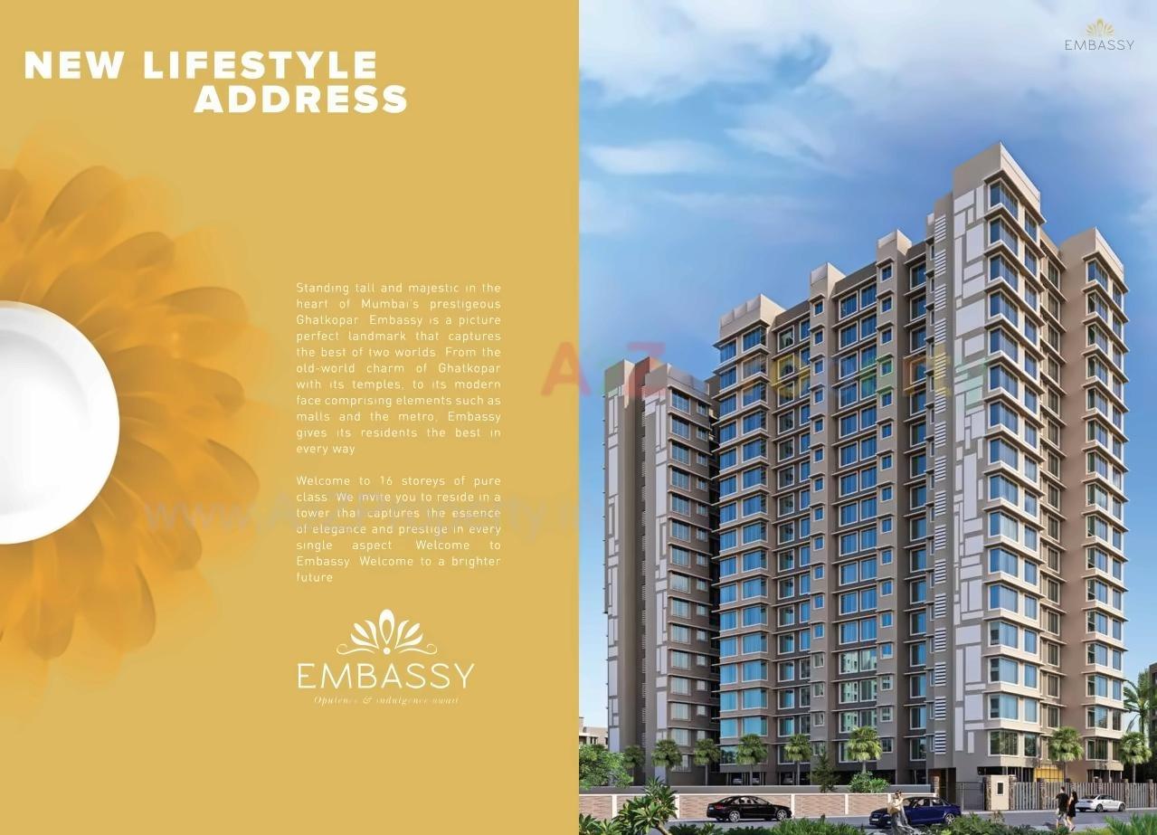 3D Elevation of real estate project Embassy located at Kurla, MumbaiSuburban, Maharashtra