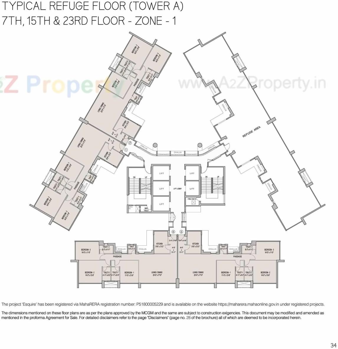 Layout of real estate project Esquire located at Borivali, MumbaiSuburban, Maharashtra