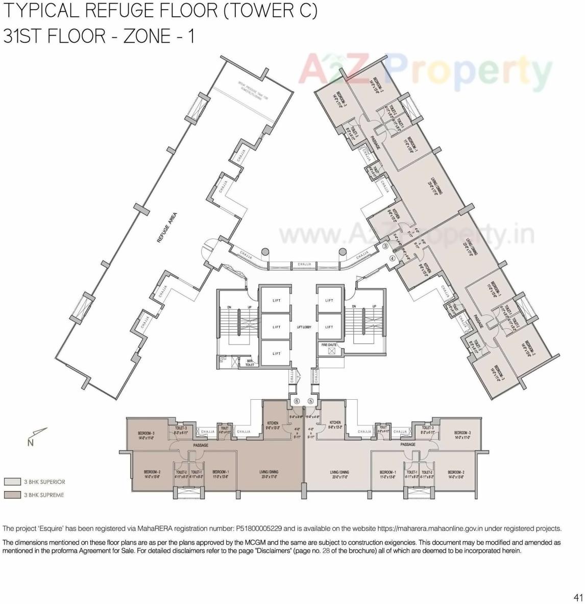Layout of real estate project Esquire located at Borivali, MumbaiSuburban, Maharashtra