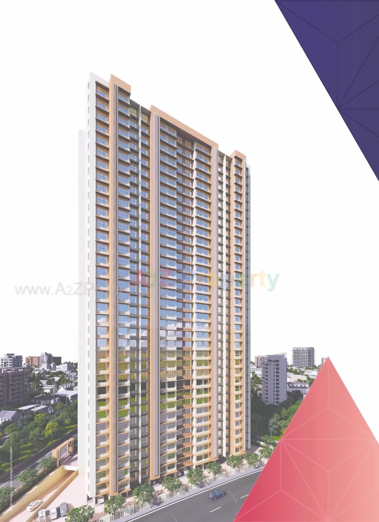 3D Elevation of real estate project Evershine Crown located at Borivali, MumbaiSuburban, Maharashtra