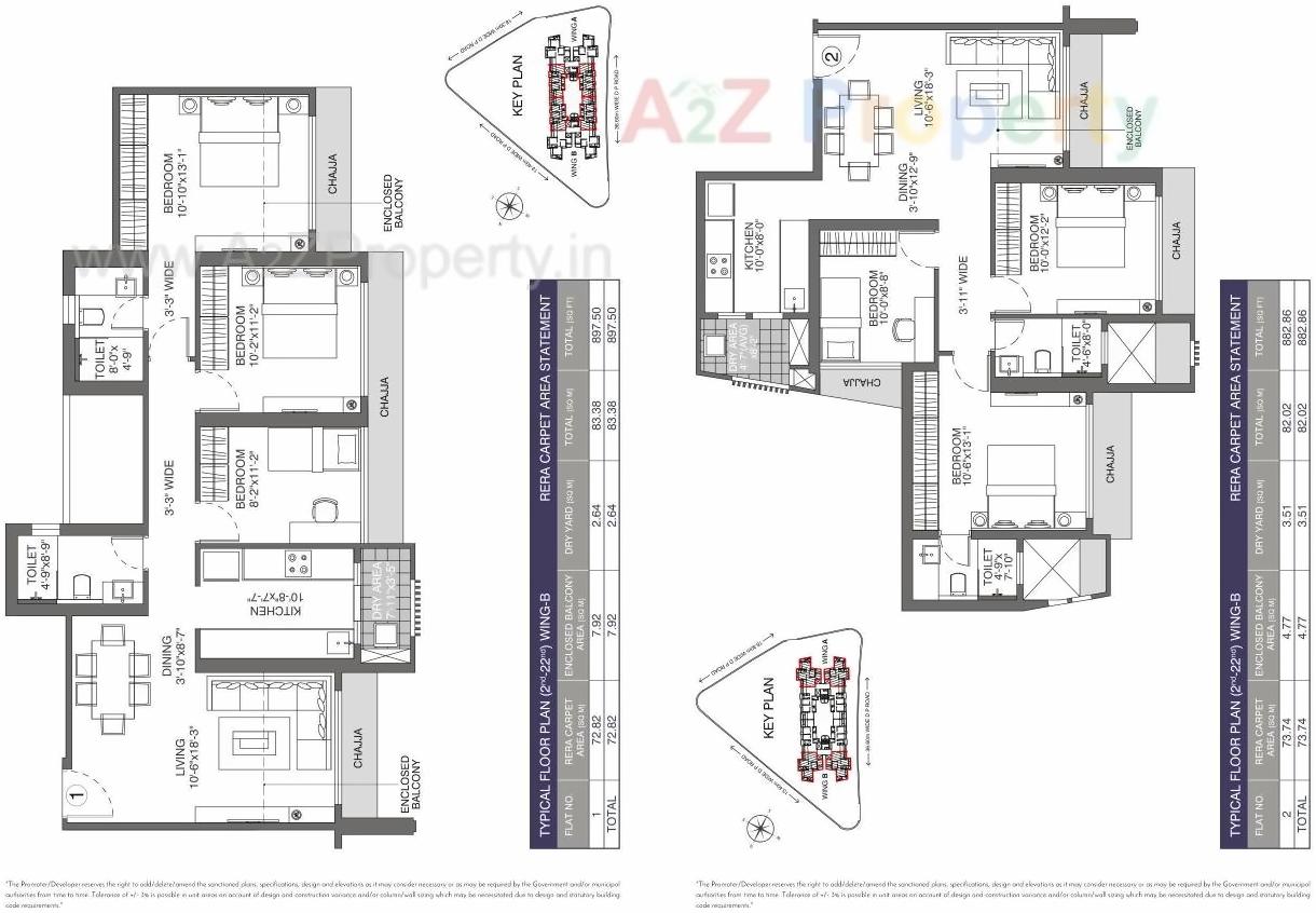 Layout of real estate project Evershine Crown located at Borivali, MumbaiSuburban, Maharashtra