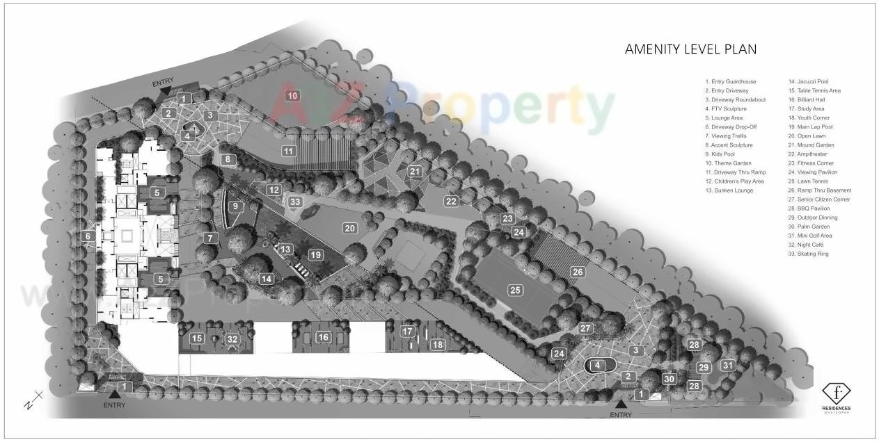 Layout of real estate project F  Residences Ghatkopar located at Kurla, MumbaiSuburban, Maharashtra