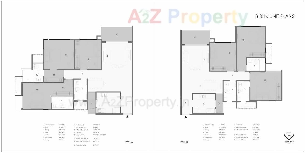 Layout of real estate project F  Residences Ghatkopar located at Kurla, MumbaiSuburban, Maharashtra