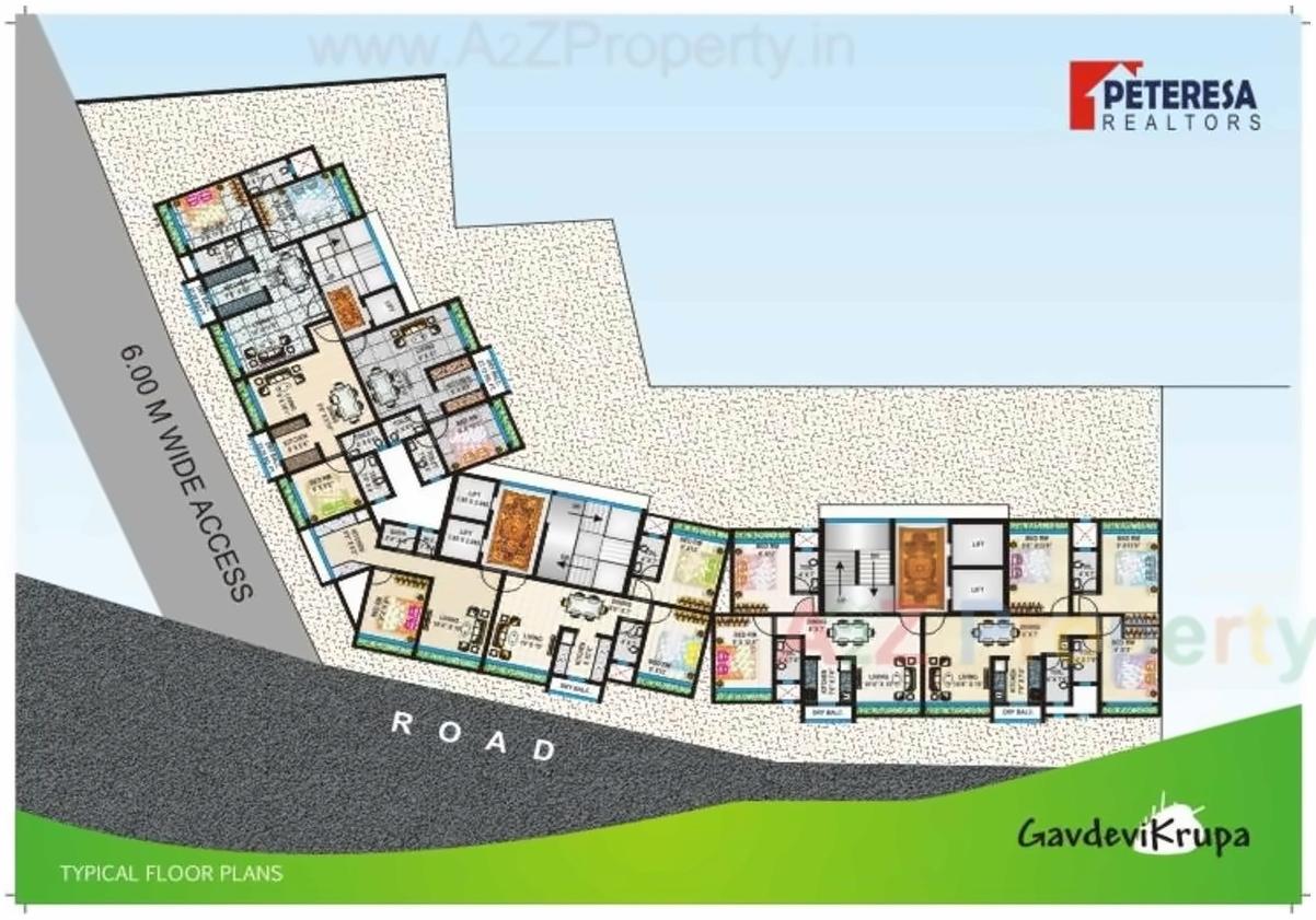 Layout of real estate project Gavdevikrupa located at Borivali, MumbaiSuburban, Maharashtra