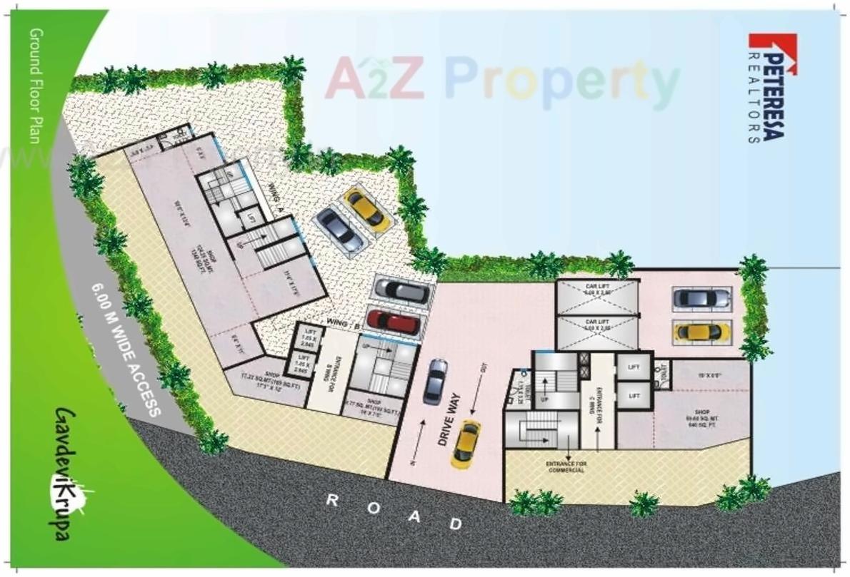 Layout of real estate project Gavdevikrupa located at Borivali, MumbaiSuburban, Maharashtra