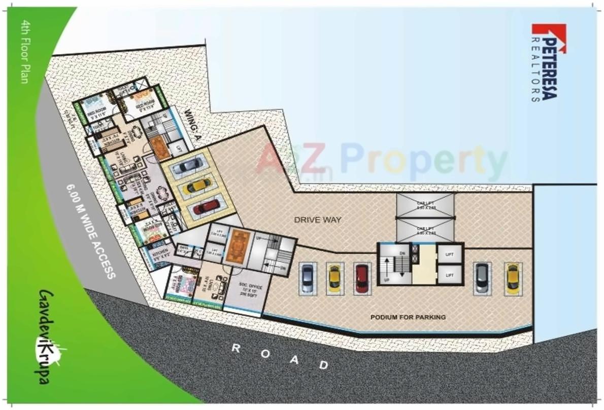 Layout of real estate project Gavdevikrupa located at Borivali, MumbaiSuburban, Maharashtra