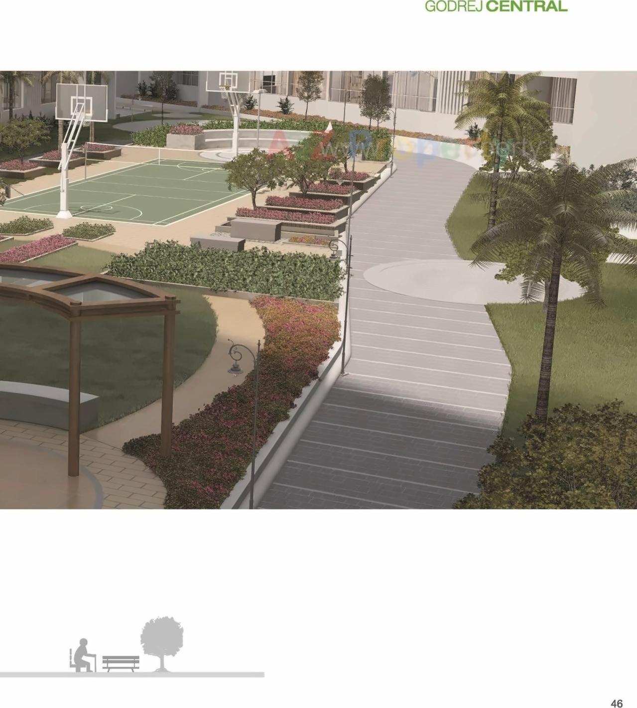 3D Elevation of real estate project Godrej Central located at Kurla, MumbaiSuburban, Maharashtra